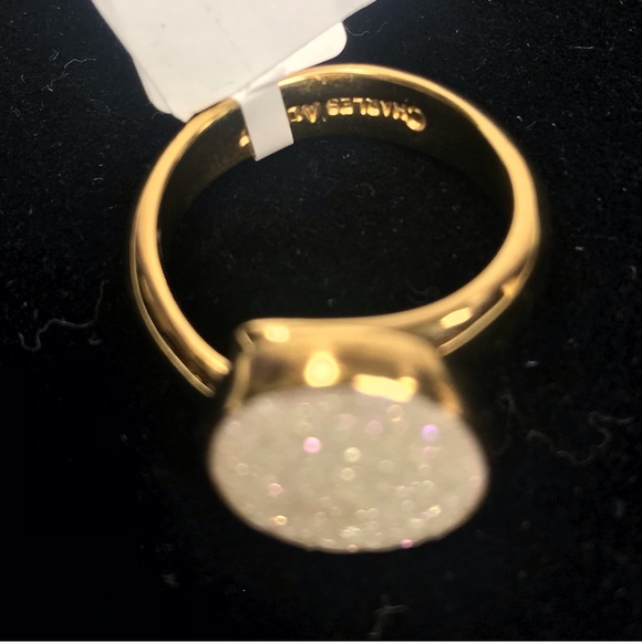 Charles Albert Alchemia White Druzy adjustable ring - Picture 4 of 4